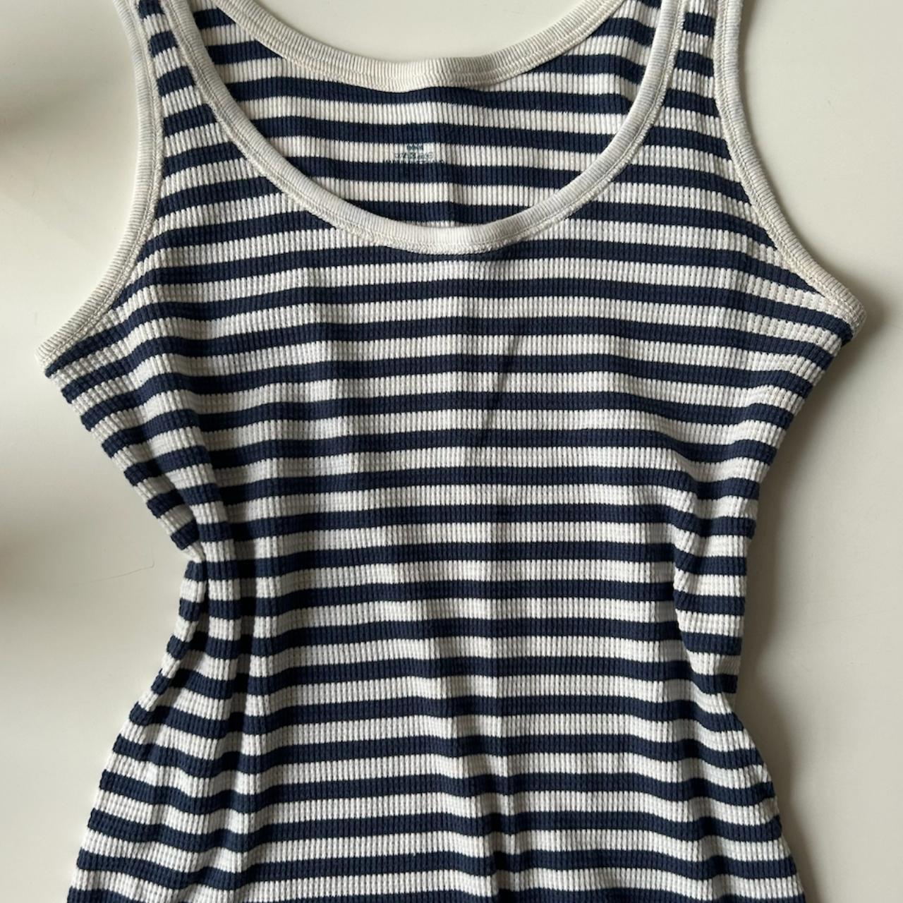 Brandy Melville Women's Tank top Blue/White One size – blue