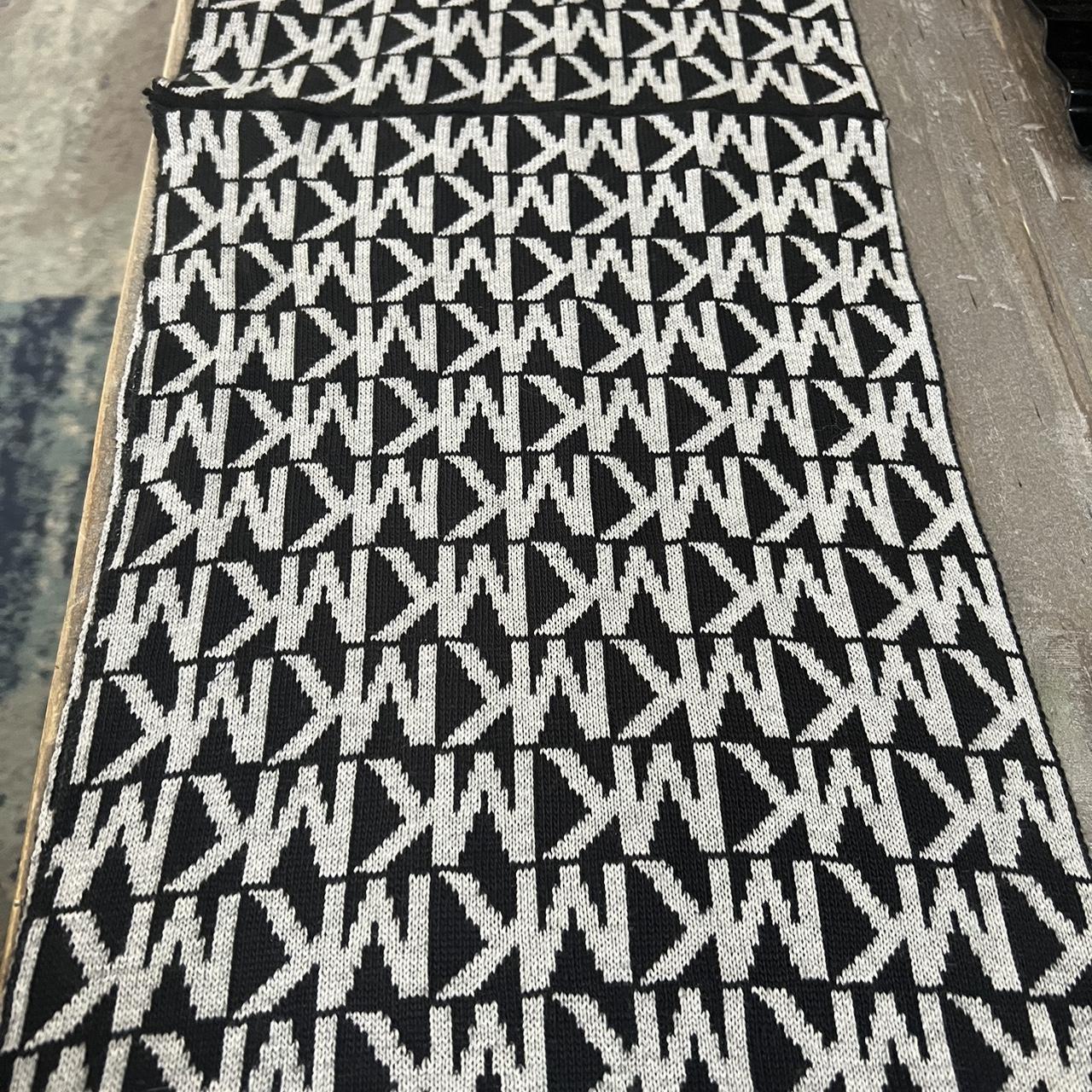 A Michael Kors black and white infinity scarf, Depop