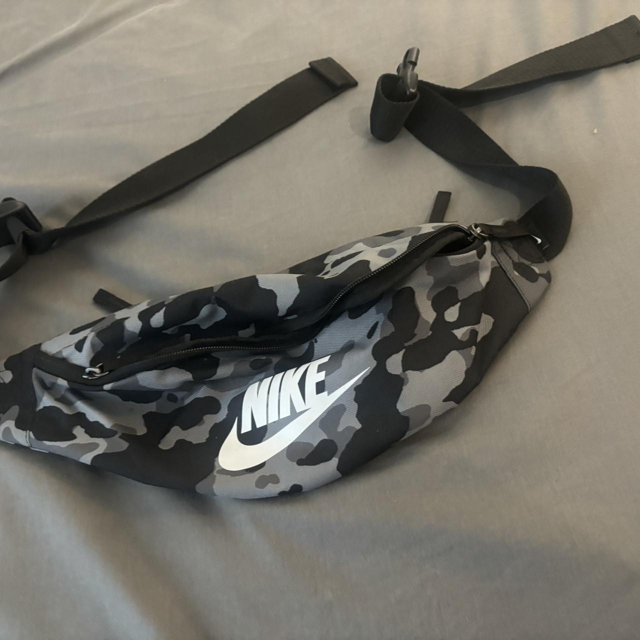 Grey Camo Nike Pouch Depop