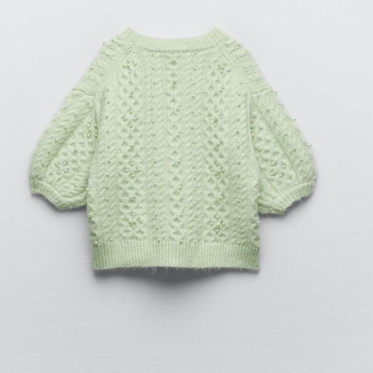 Zara Wool Alpaca Blend Light/Mint Green