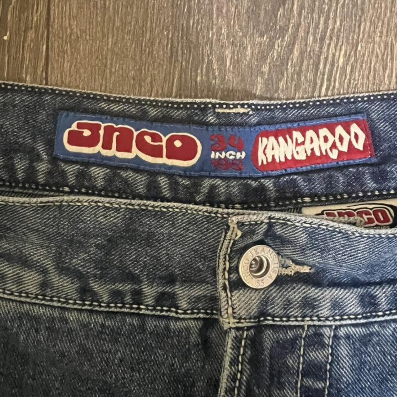 JNCO Kangaroo Jeans 38x30 Huge baggy raver Deadstock... - Depop