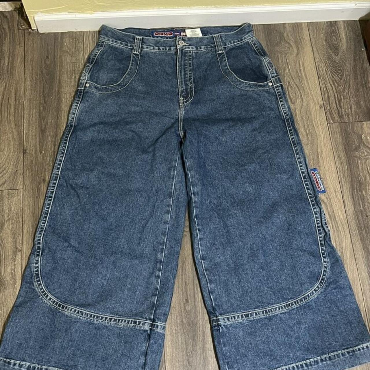 JNCO Kangaroo Jeans 38x30 Huge baggy raver Deadstock... - Depop