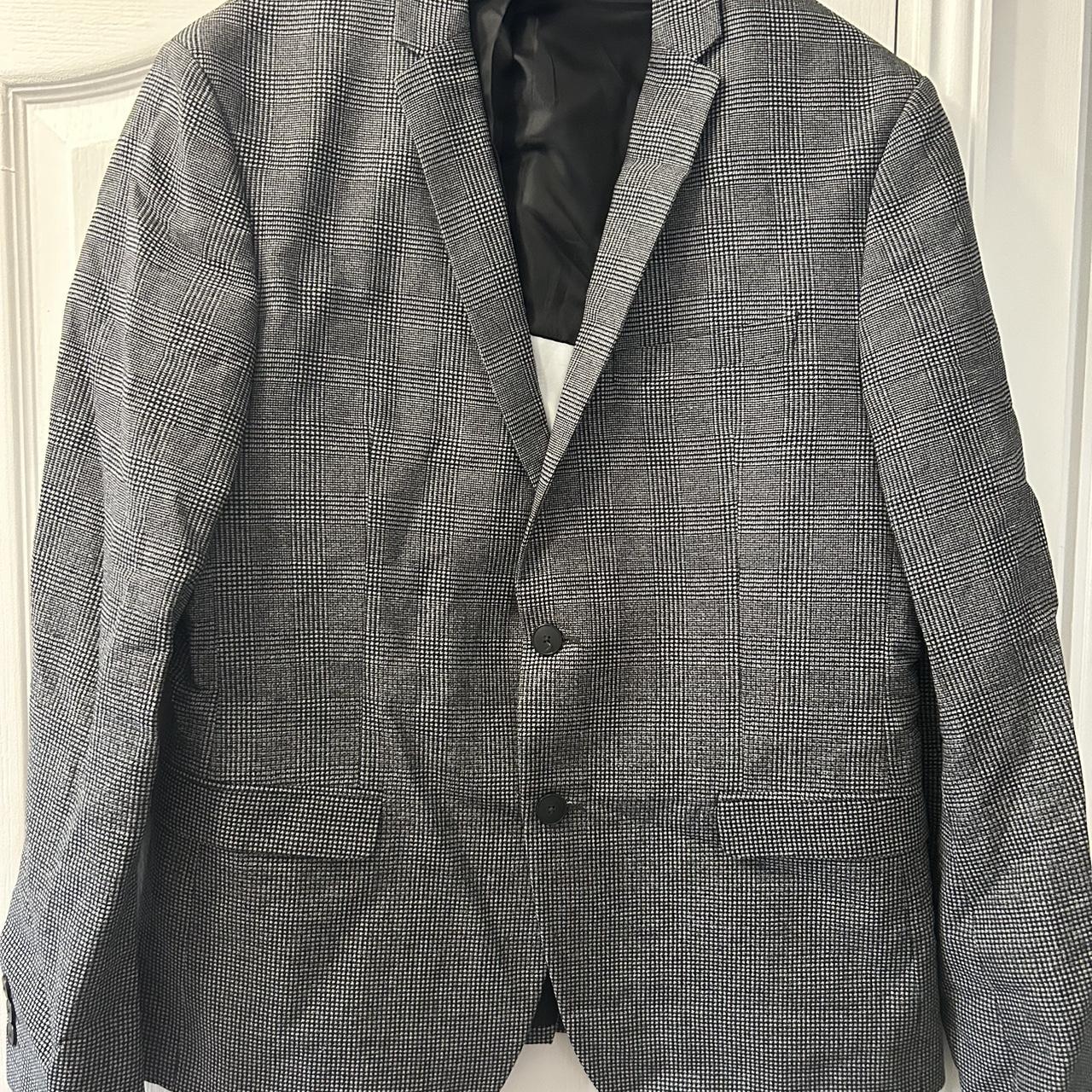Check blazer from Zara tailored Size euro 54 Depop