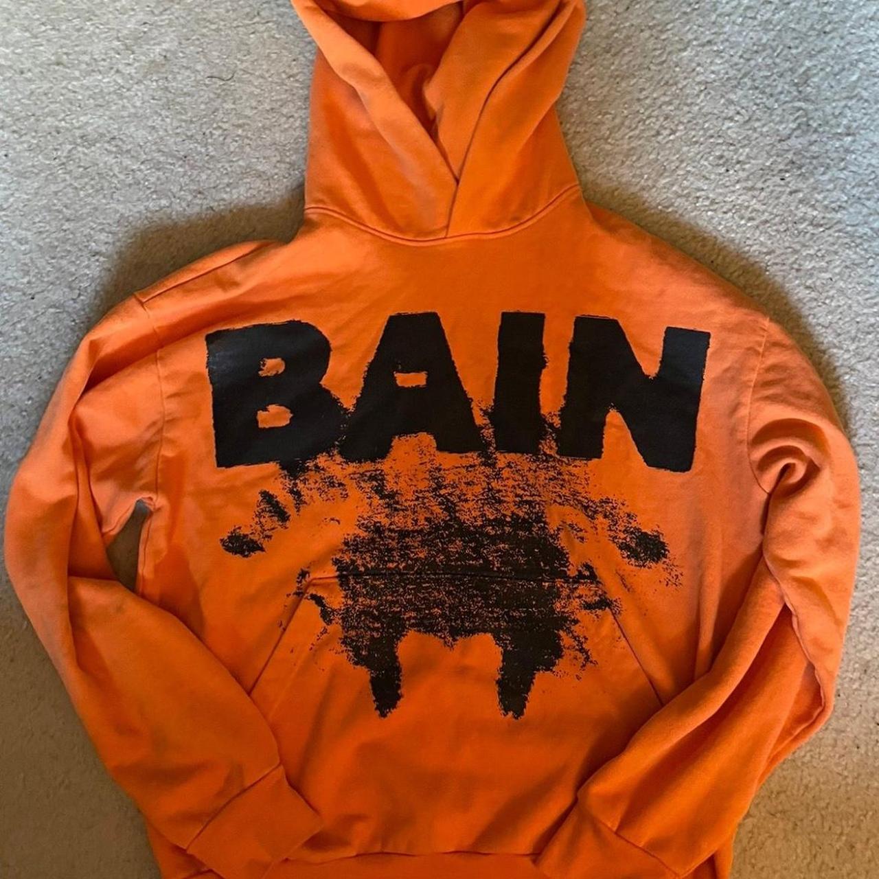 VETEMENTS oversize logo-print hoodie - Orange