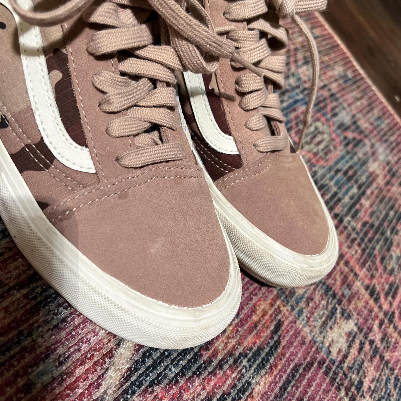 Vans Ultra Cush Old Skool pro dusty rose and camo. Depop