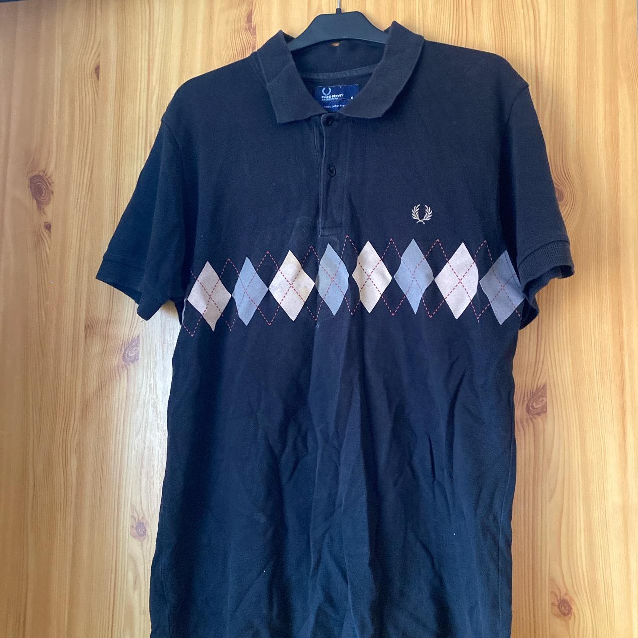 Fred Perry Black Polo Shirt With Depop