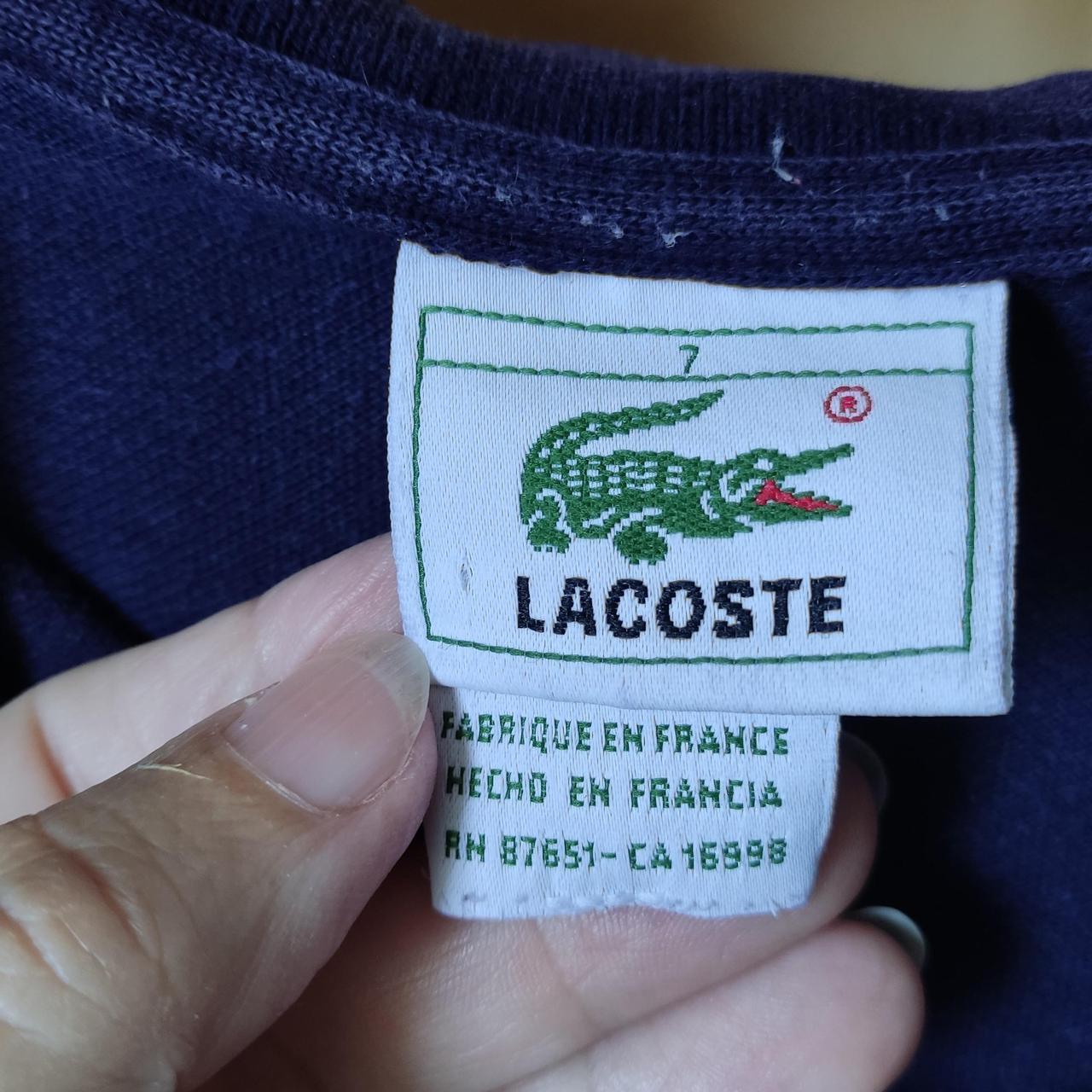 Lacoste Shirt Vintage Size 80's retro minor Depop
