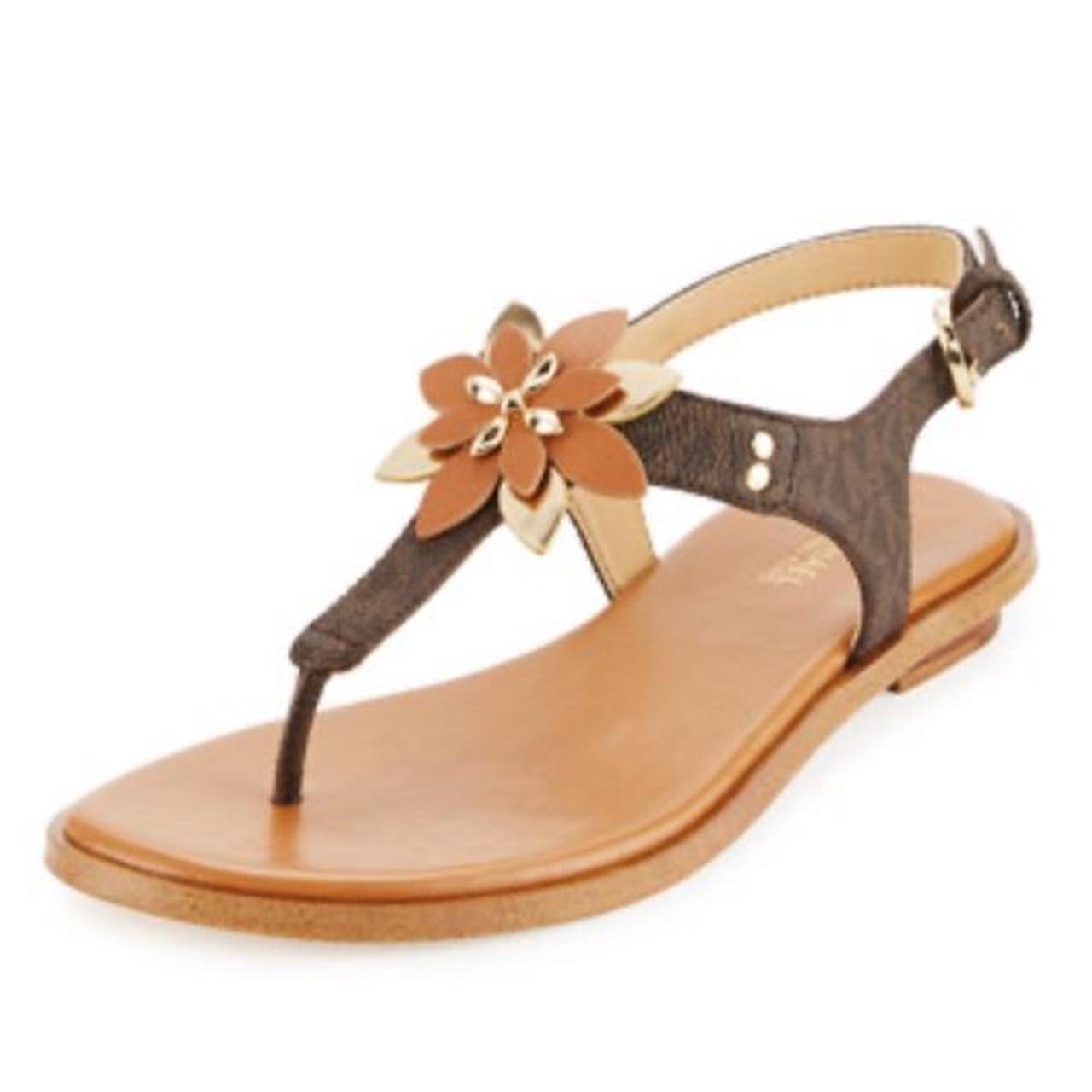 Micheal Kors Heidi Floral Flat Thong Sandal