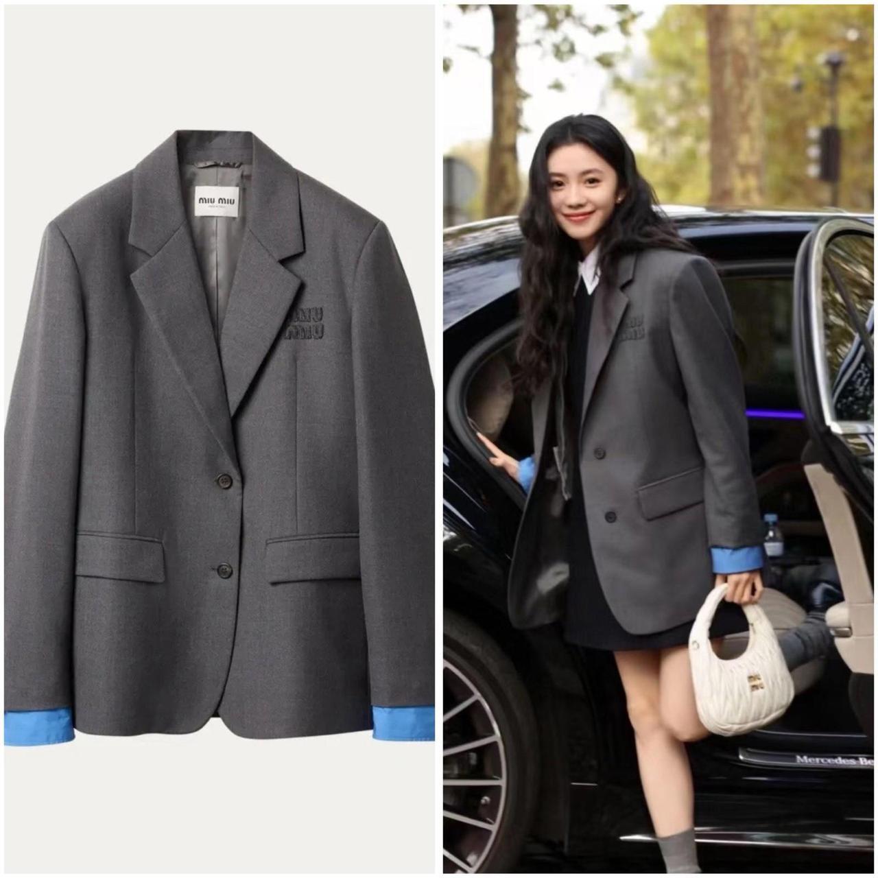 Miu Miu Women's Coats and jackets - Grey - 8 – NW… - image 1