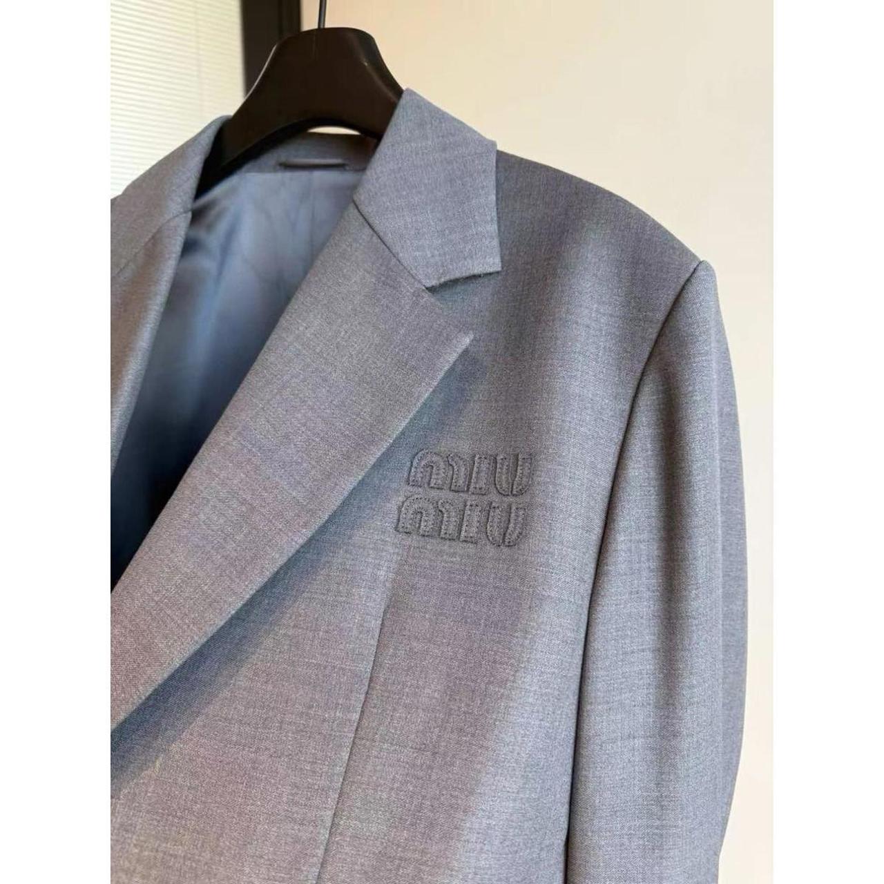 Miu Miu Women's Coats and jackets - Grey - 8 – NW… - image 7