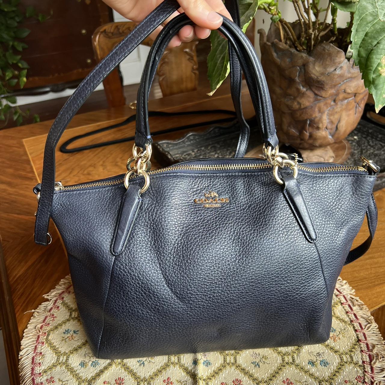 So pretty ! deals Coach Satchel in midnight bl