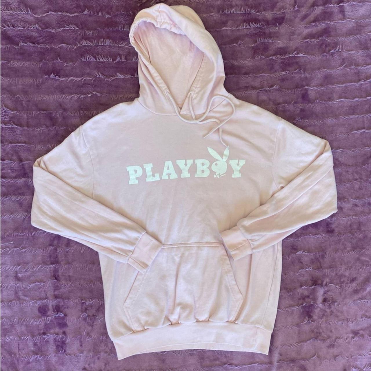 Baby pink playboy hoodie sale