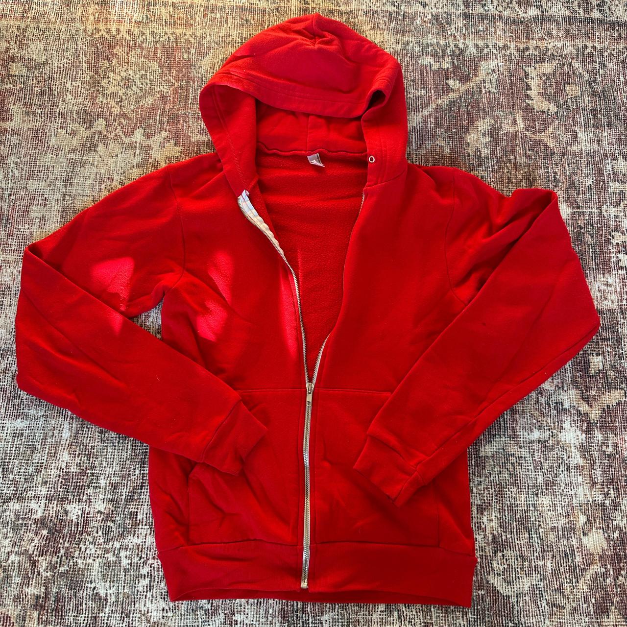 American apparel red hoodie hotsell