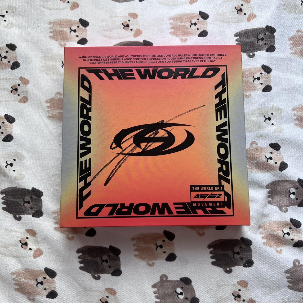 ATEEZ YUNHO SIGNED good THE WORLD MOVEMENT ALBUM