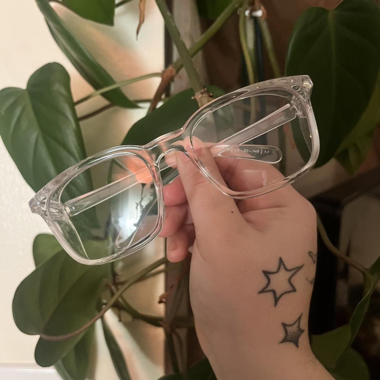 Women's Accessories - White – Clear rectangular f… - image 1