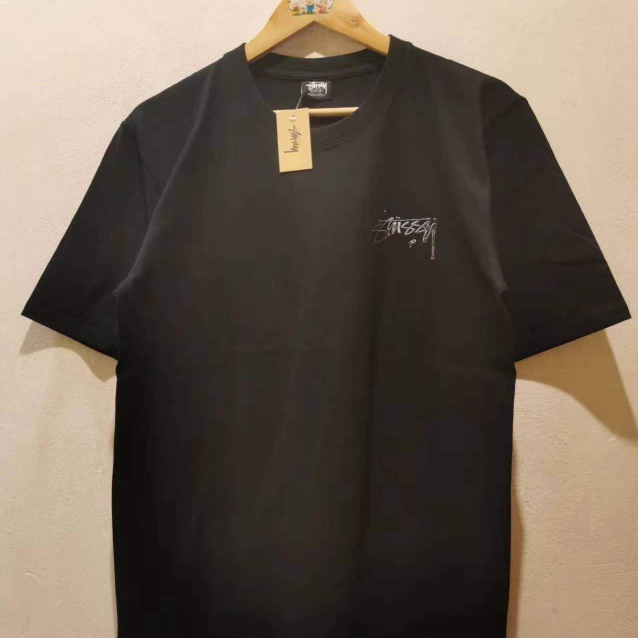 Stussy T-shirt Black L Large Chest... - Depop