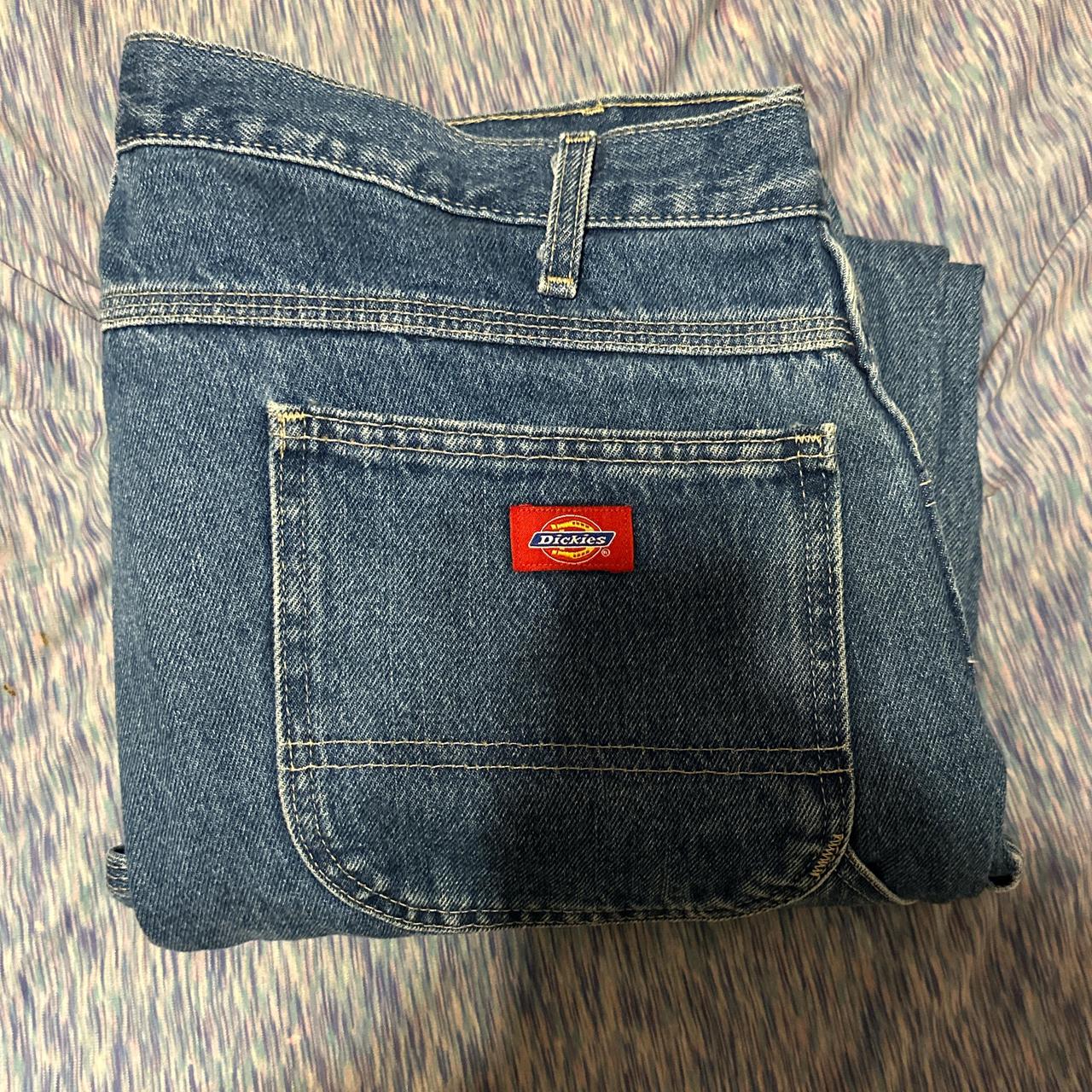 Dickies jeans barely worn . one of the ringlets are... - Depop