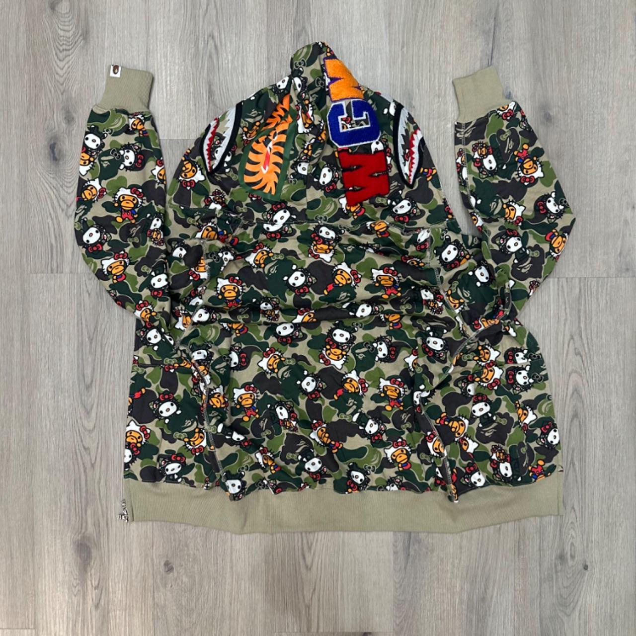 Hello Kitty x Milo Green Bape Hoodie Size Medium. 💚 | Depop