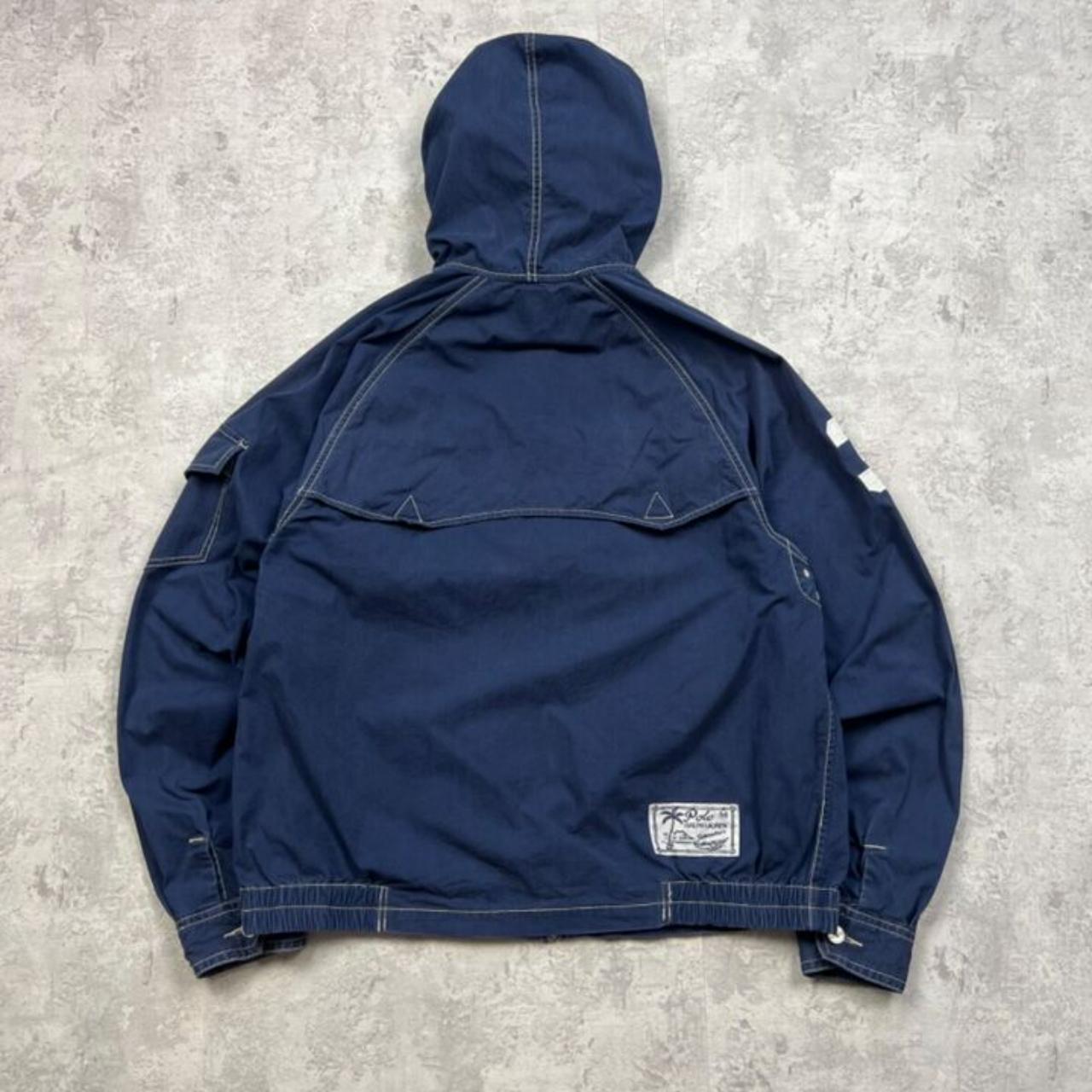 Vintage Polo Ralph Lauren Light Blue Jacket Number Depop