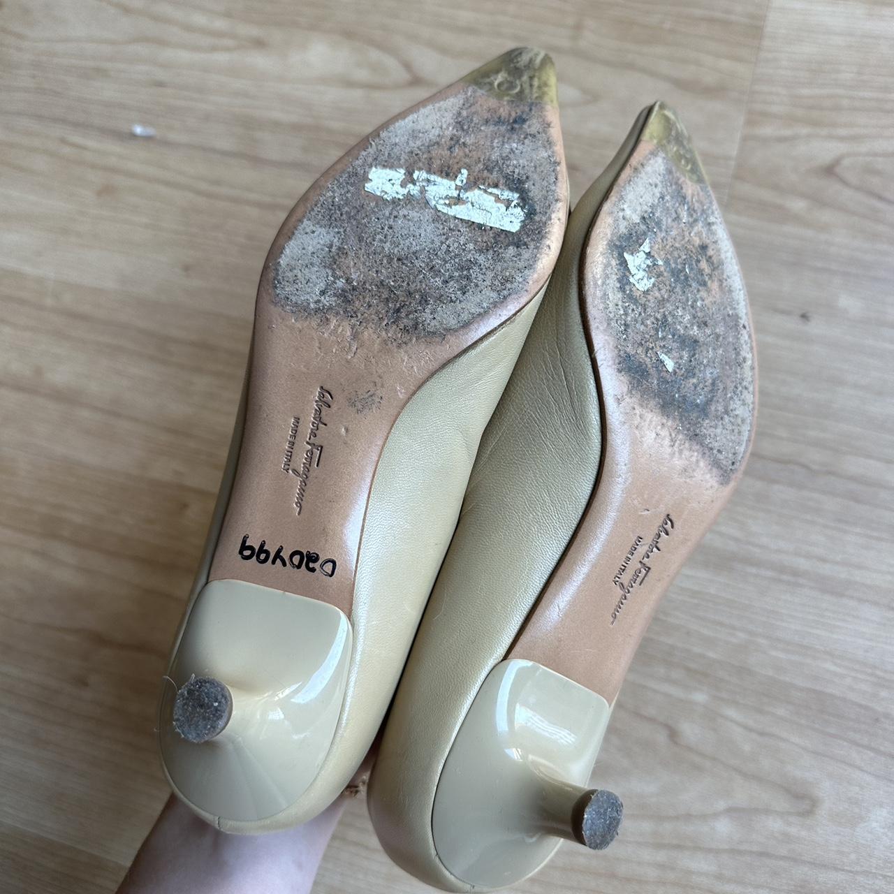 Salvatore Ferragamo vintage kitten heels! Super... - Depop