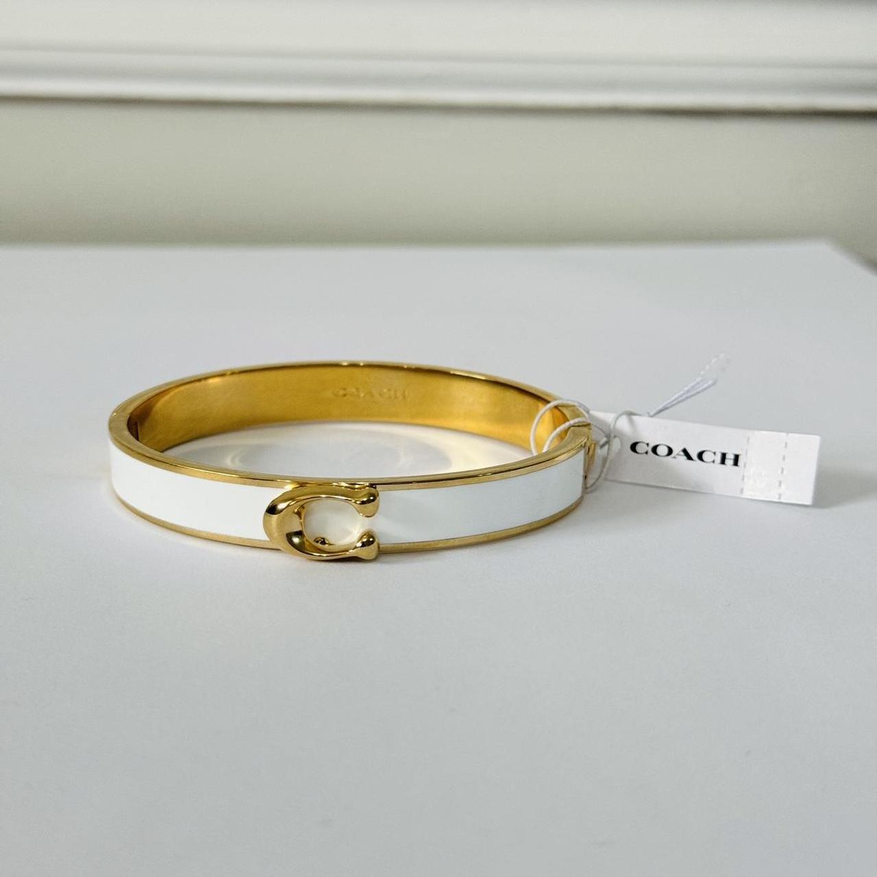 Authentic Coach Outlet Signature Push C Hinged... Depop