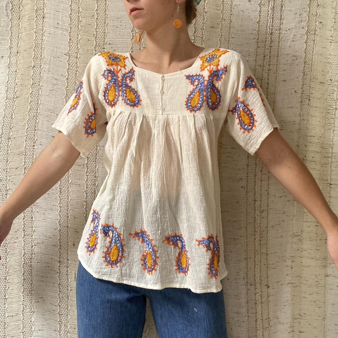 Vintage 1970s Pink Indian Gauze 100% Cotton Deadstock