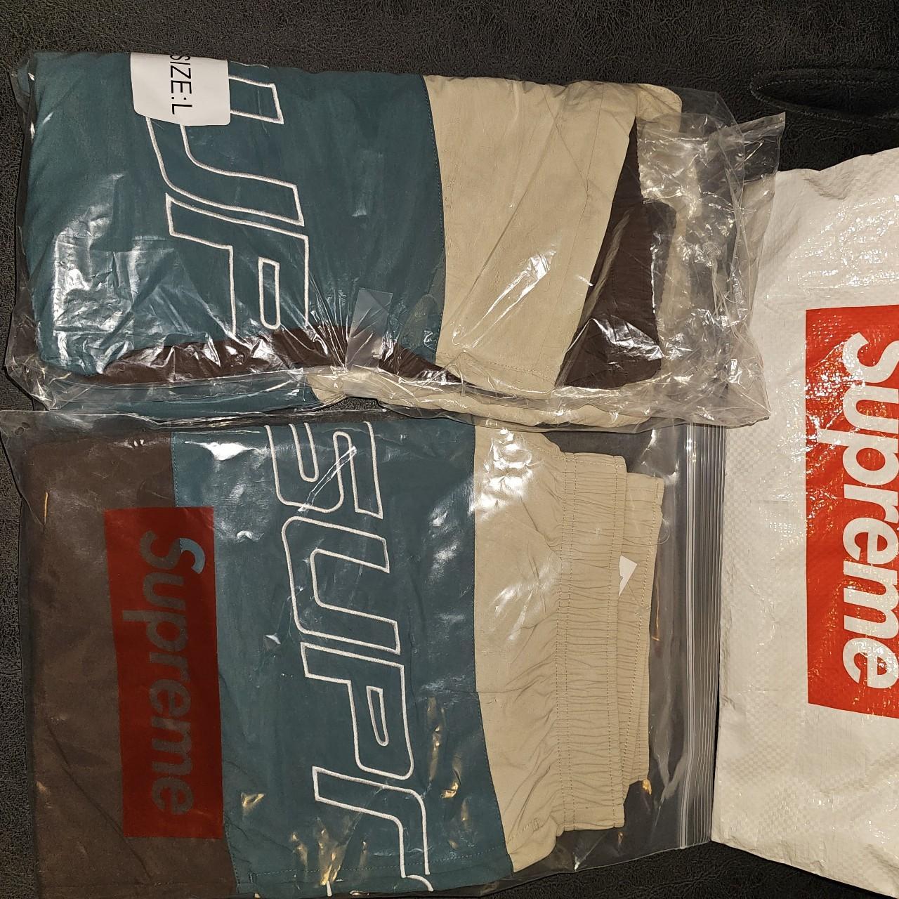 Supreme Curve Track Jacket Brown Green Beige and | Depop