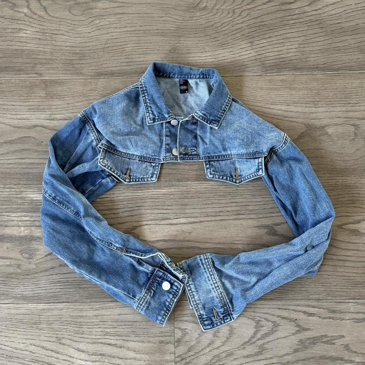 Denim bolero fashion jacket