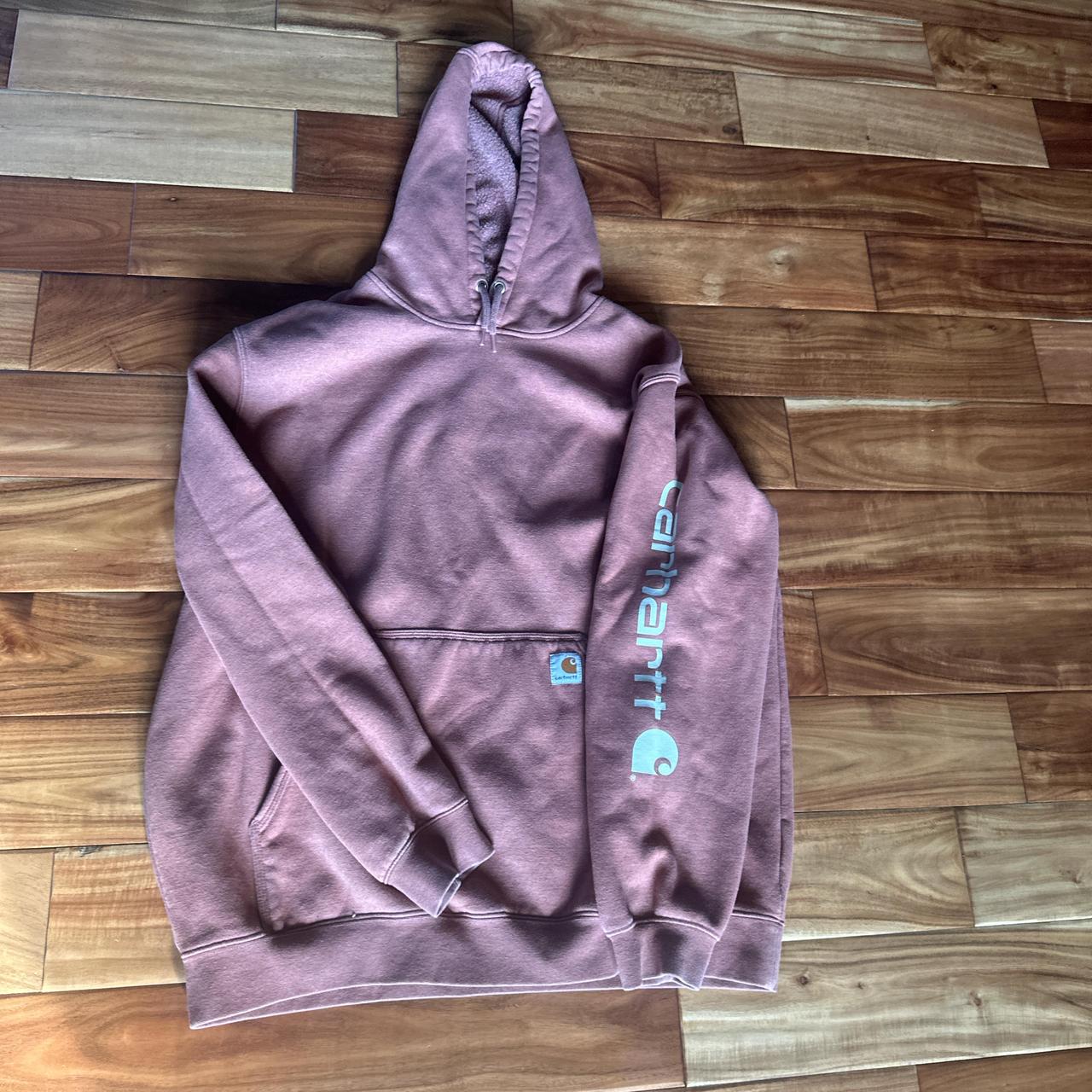 Burgundy carhartt fashion sweatshirt