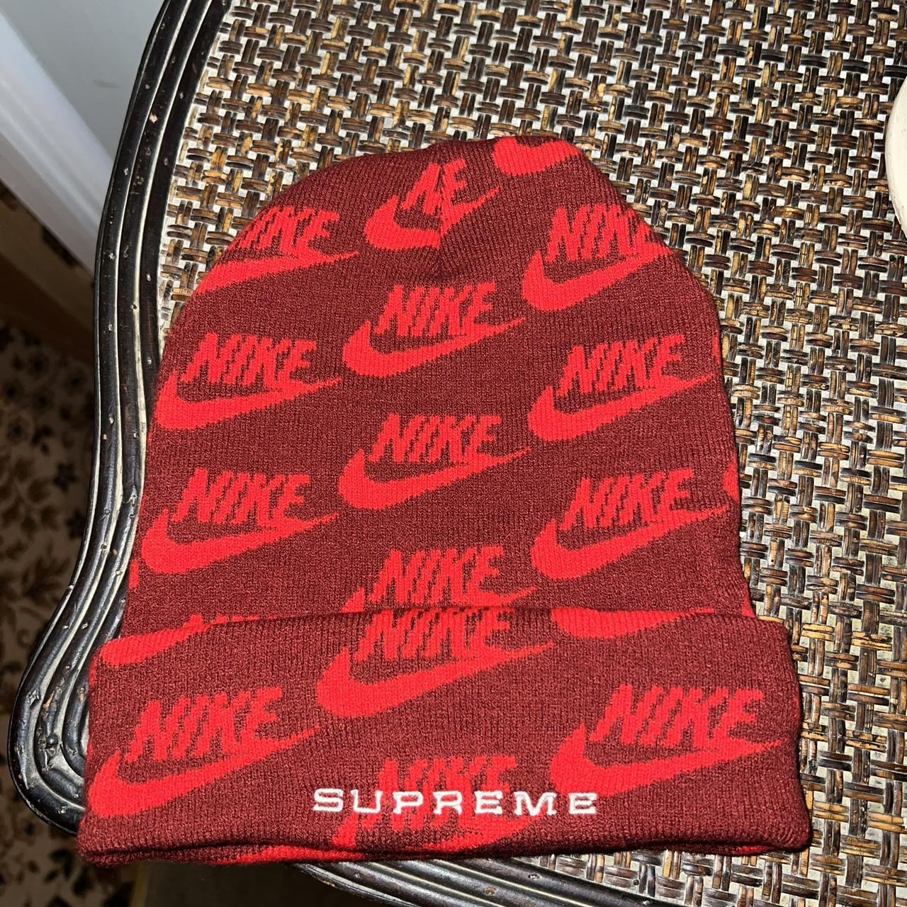 RED SUPREME USA BEANIE ✿no flaws ✿FREE TRACKED US - Depop