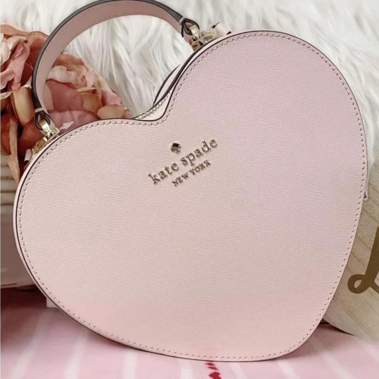 Kate hotsell spade Chalk Pink Heart Crossbody Purse