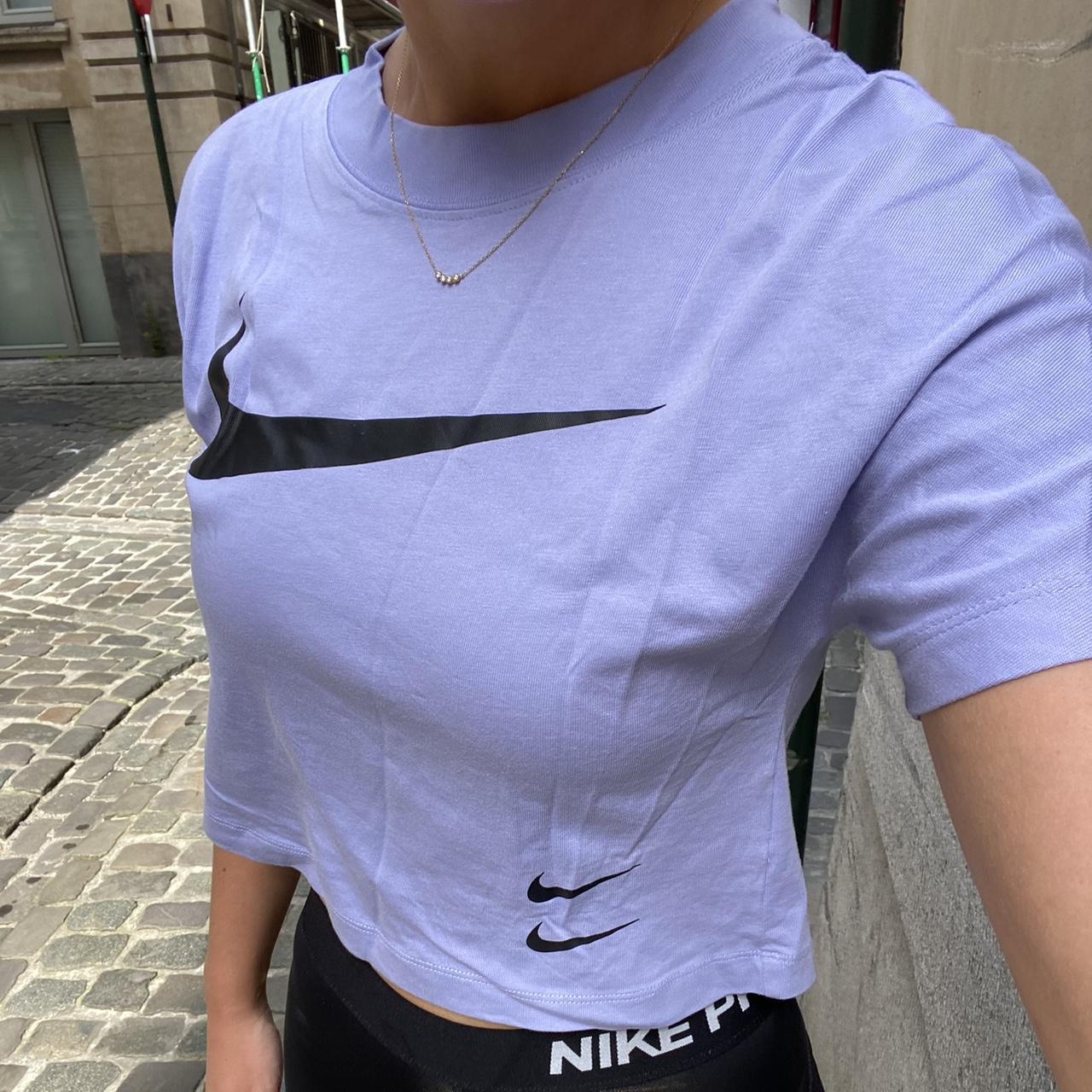 vivid purple nike shirt women's
