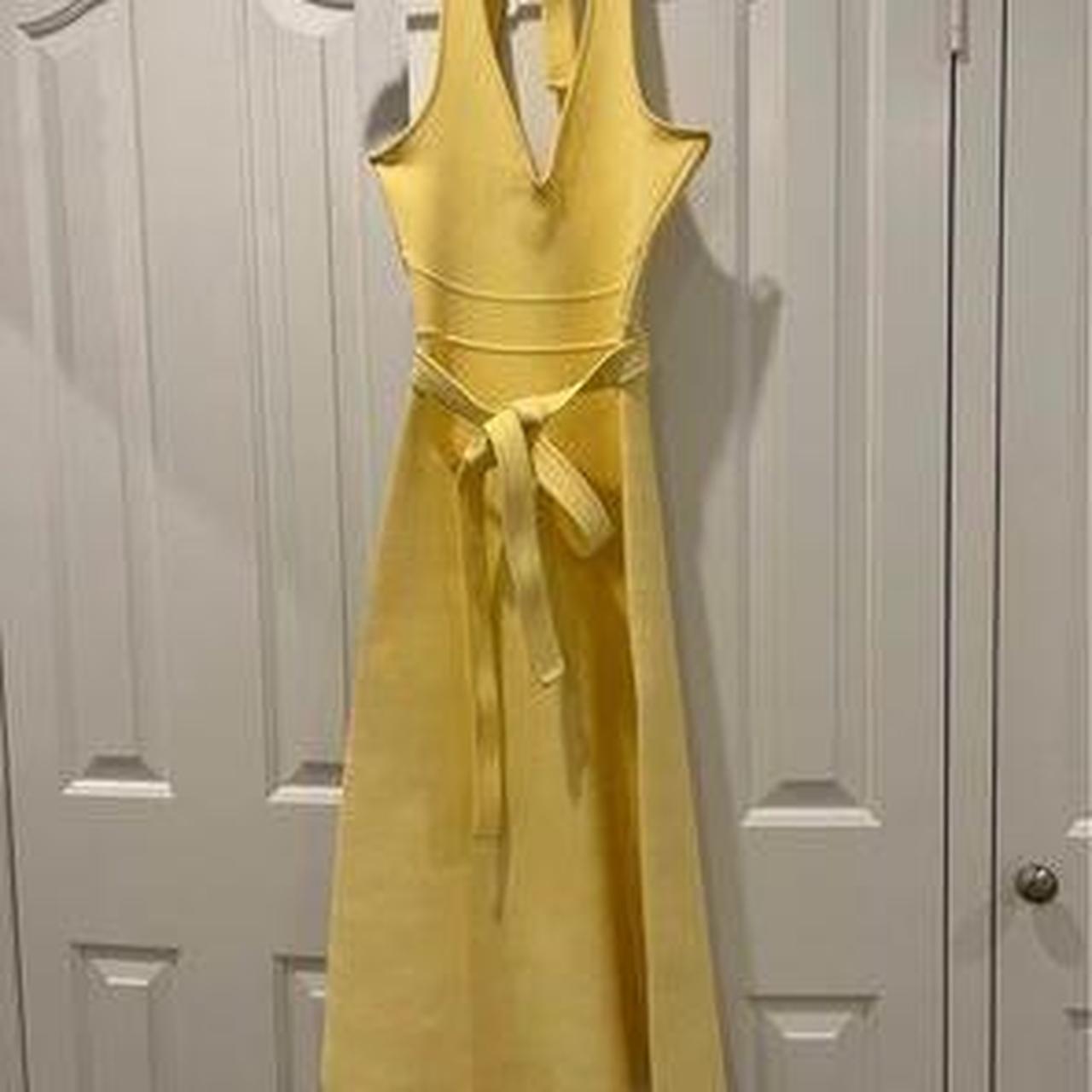 Scanlan theodore crepe knit halter dress hotsell