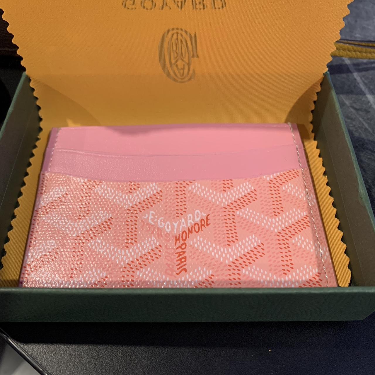 Goyard card holder Pink Brand new with box Depop