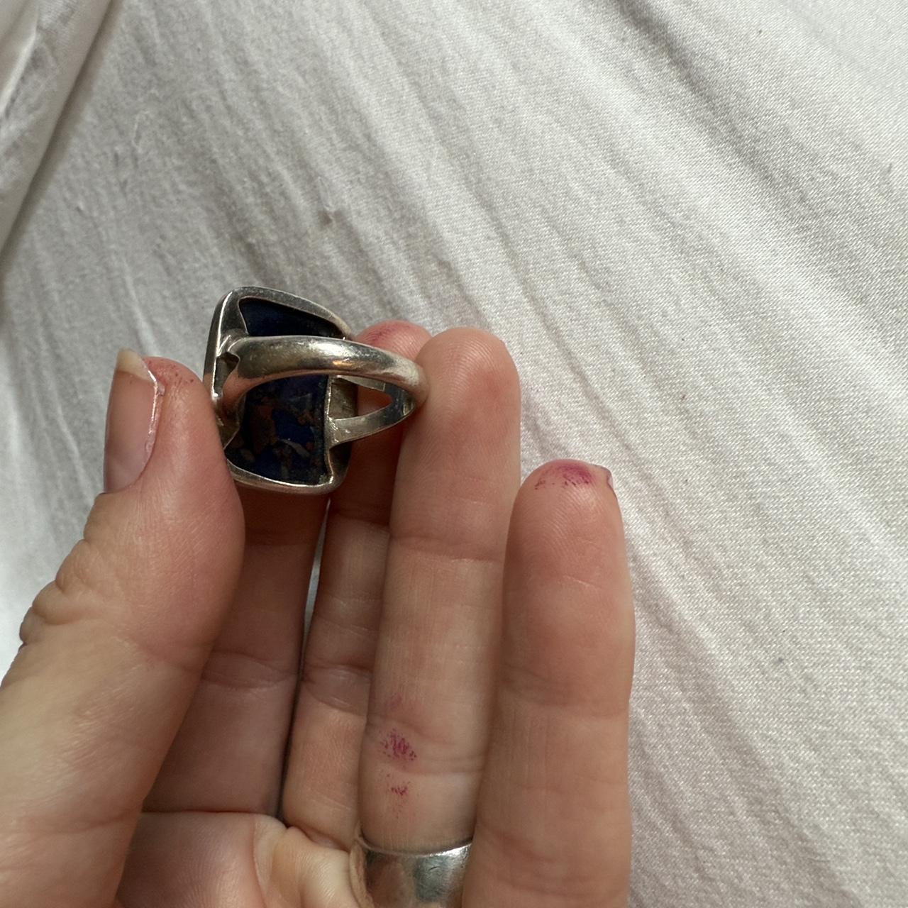 Women's Ring - Blue/Silver – Silver ring bundle -… - image 6