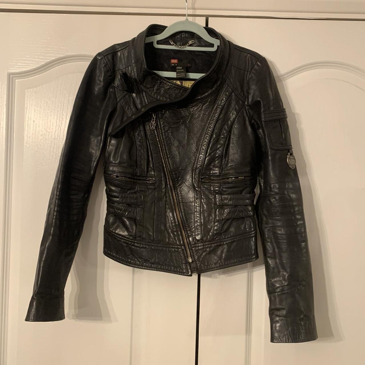 Diesel 100% leather jacket In excellent condition,... - Depop