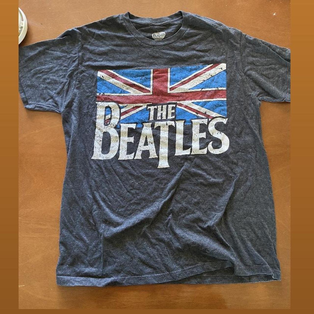 The Beatles grey T-Shirt #thebeatles #bandtee... - Depop