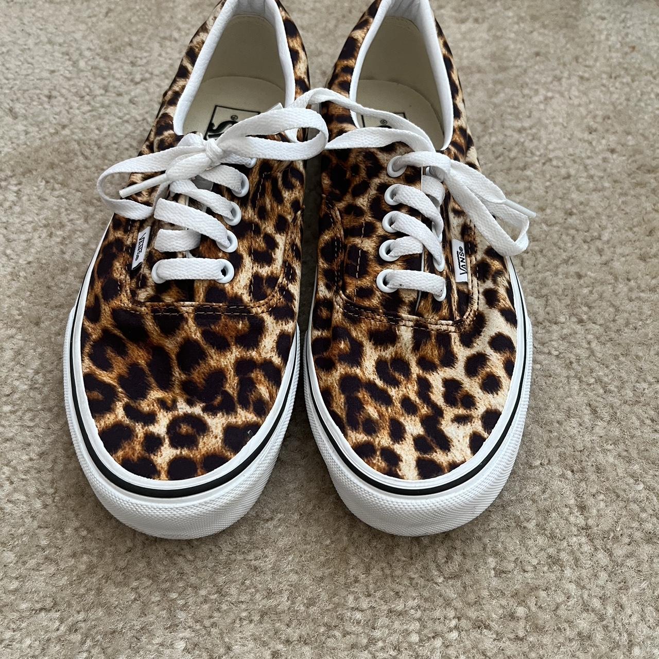 Cheetah print vans 7.5 men