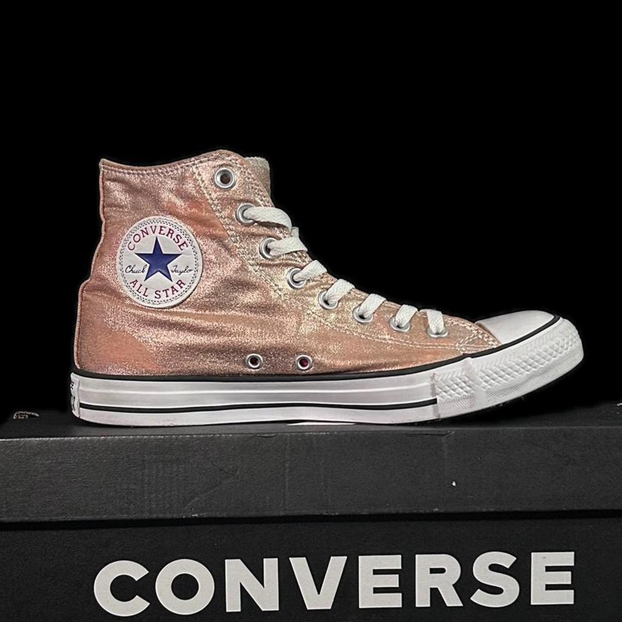 Metallic converse rose gold best sale