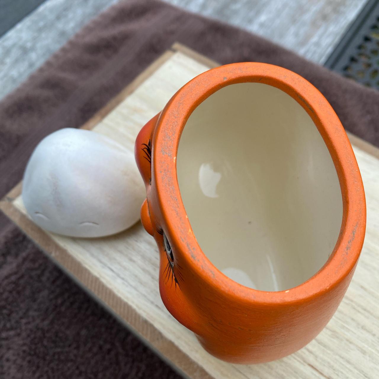 Cute kitschy vintage Halloween decor ceramic candy... Depop