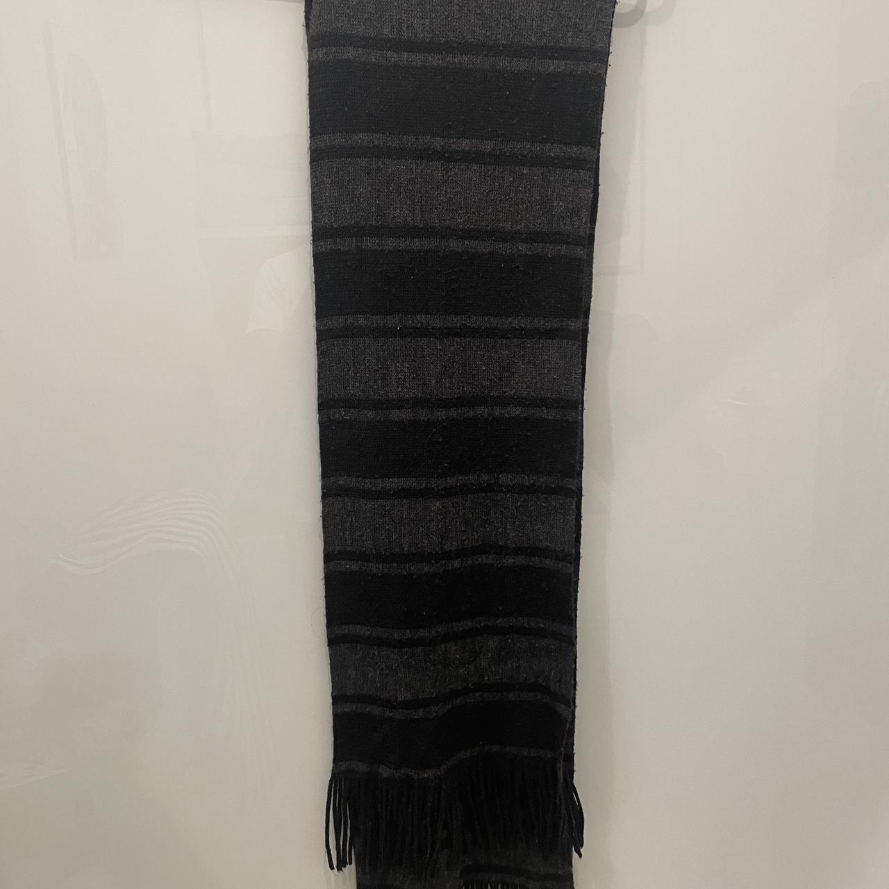 Grey black neck scarf #neckscarf #scarf #fashion... - Depop