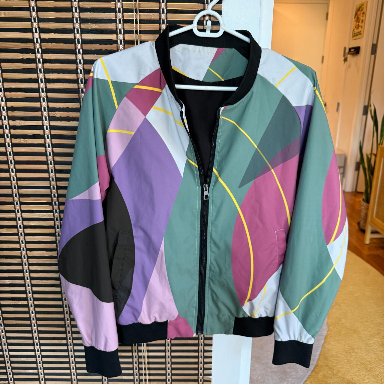 Source Unknown Women's Bomber Jacket - Multi - 6 … - image 2