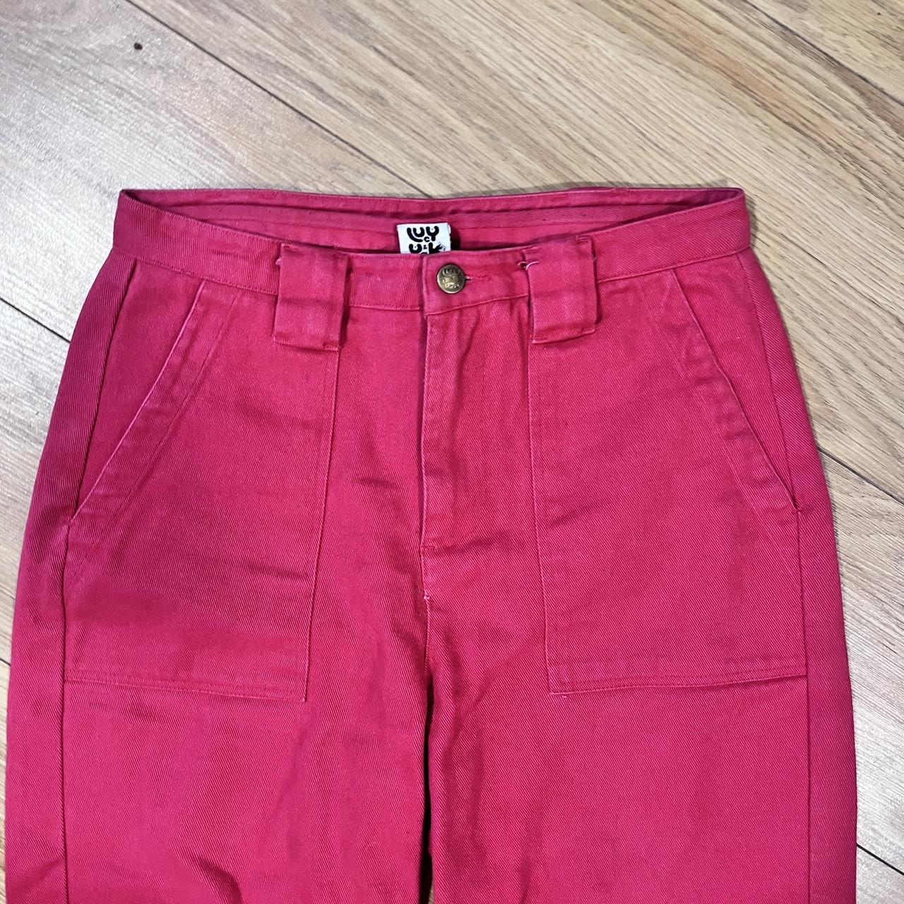 Lucy and Yak red barrel jeans W30 but fit me well... - Depop