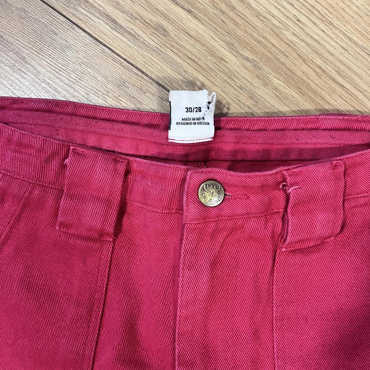 Lucy and Yak red barrel jeans W30 but fit me well... - Depop