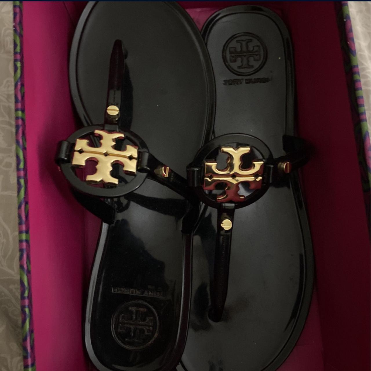 Black Tory Burch Slides , Dm me before purchasing!... - Depop