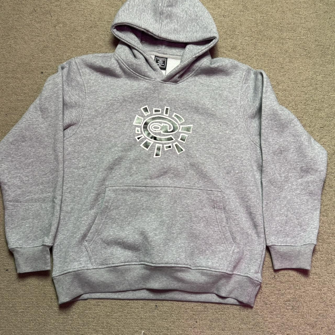 Grey adwysd hoodie size small Grey always do what... - Depop