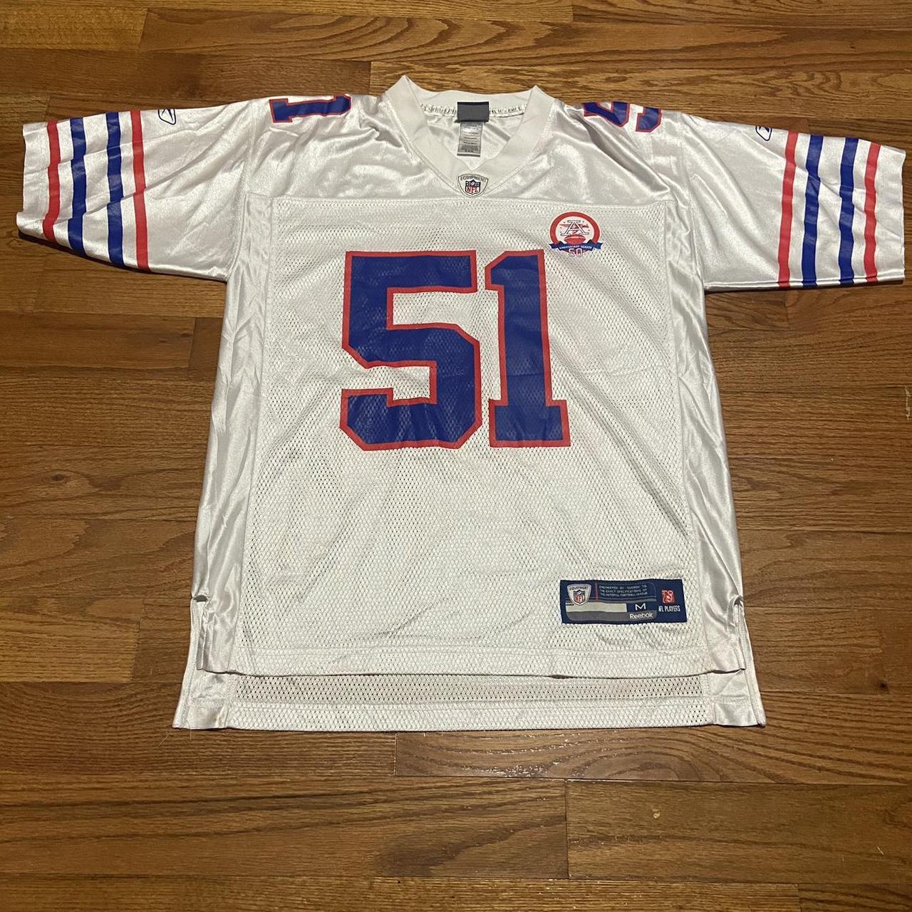 Vintage Reebok Mens Large White Buffalo Bills Paul - Depop