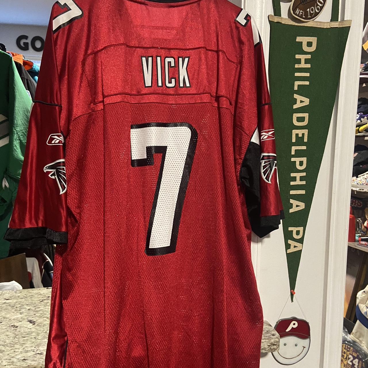 VINTAGE REEBOK MICHAEL VICK ATLANTA FALCONS JERSEY - Depop