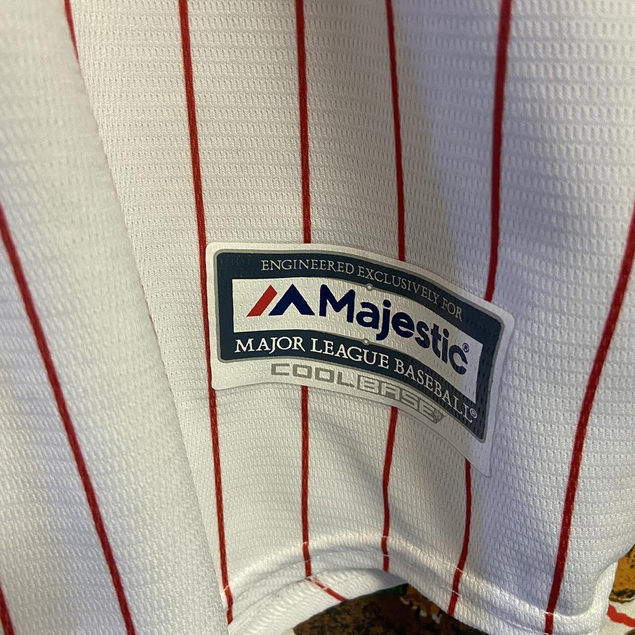 Pinstriped Majestic Philadelphia Phillies Vintage - Depop