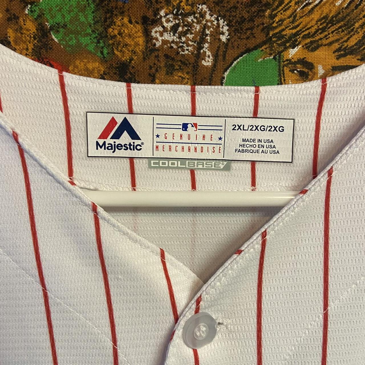 Pinstriped Majestic Philadelphia Phillies Vintage - Depop